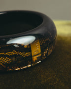 “Dior” 2002-2010 Lace embedded lucite bangle