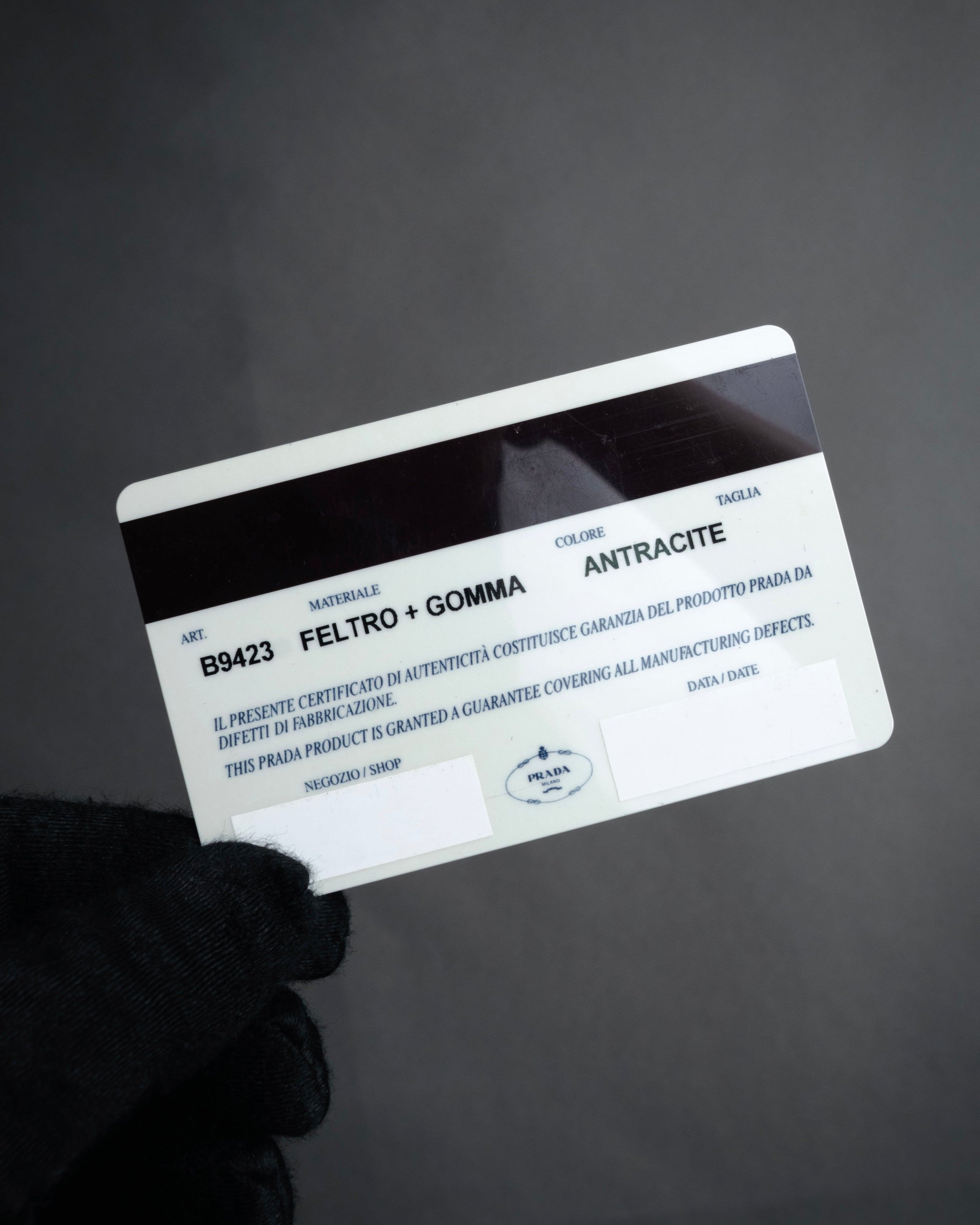 “PRADA” 1998-2003 Felt and gomma duffle bag