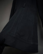 “EMPORIO ARMANI” 2009 AW Military inspired zip-up knit long coat