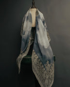 “Christian Dior” 90’s-00’s Sky motif silk scarf