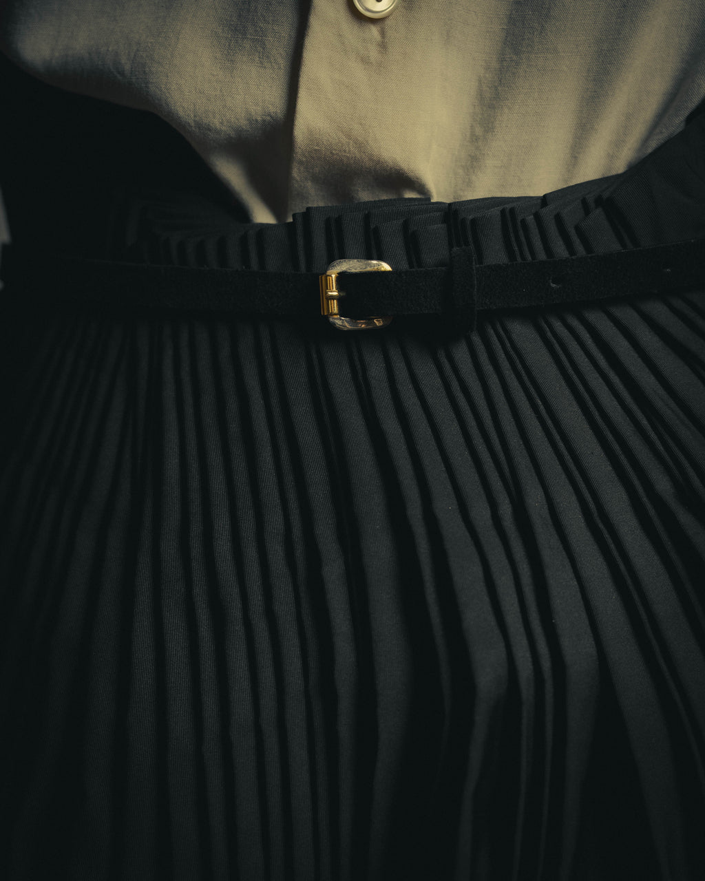–SPECIAL– GIANFRANCO FERRE 00's Dramatic pleated maxi skirt