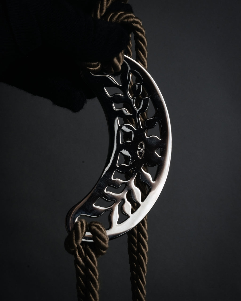 “VALENTINO GARAVANI” 2010’s Crystal embellished tassel cord belt