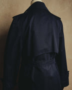 "CELINE" 70's-90's Classic belted trench coat