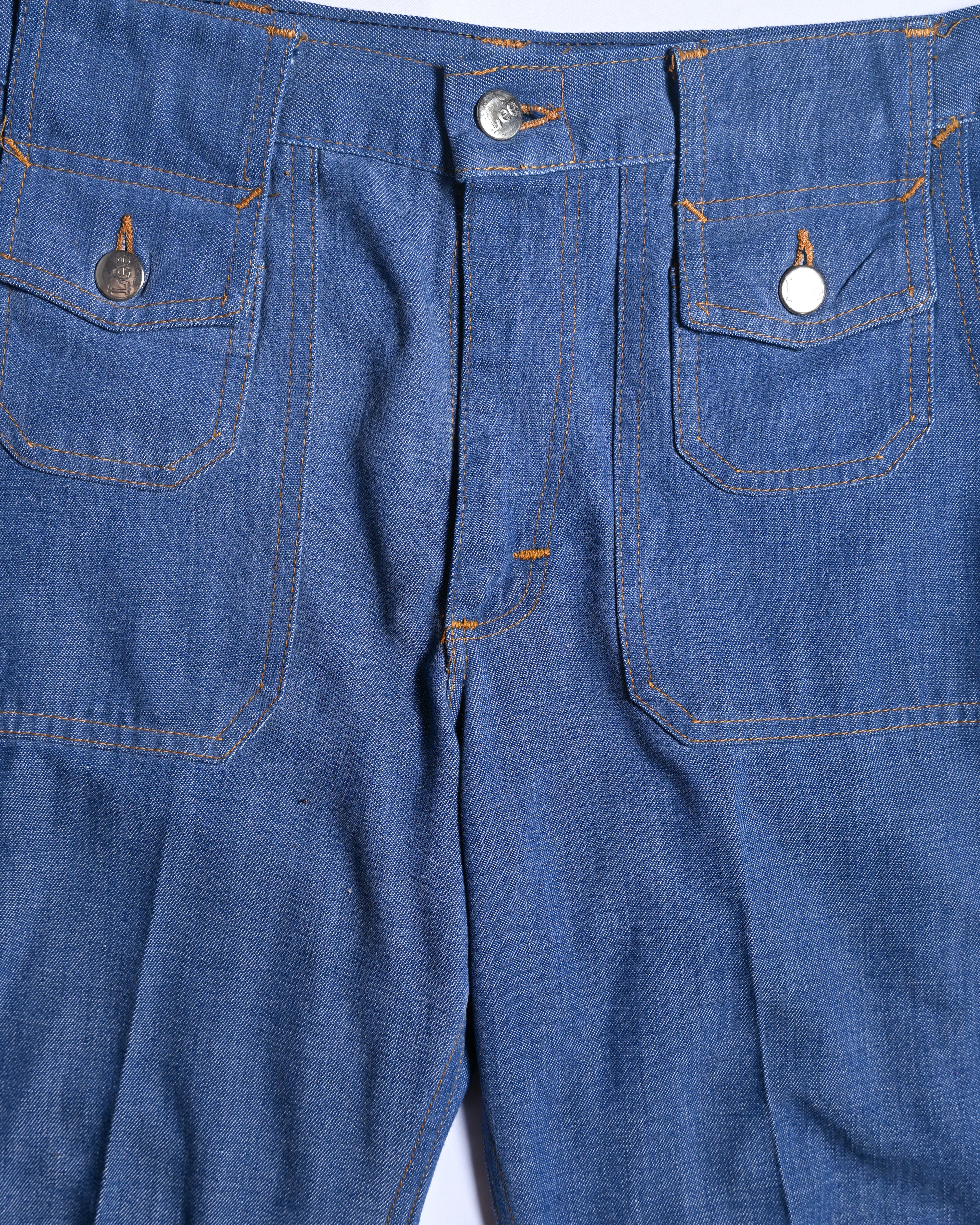 Lee/ Multi Pocket Designed Flare Silhouette Denim Blue