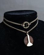 "MAISON MARGIELA" Geometric symbol motif adjustable length necklace