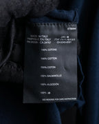 "PRADA" Raglan sleeves cotton navy color knit