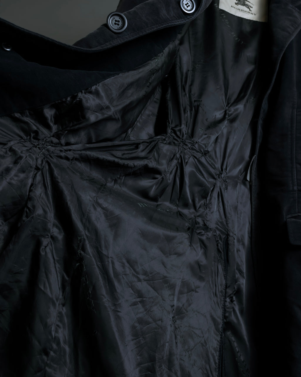 "BURBERRY" Garment dyed faded hunting design coat