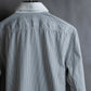 "YVES SAINT LAURENT" Fine pitch stripe pattern clerical design shirt