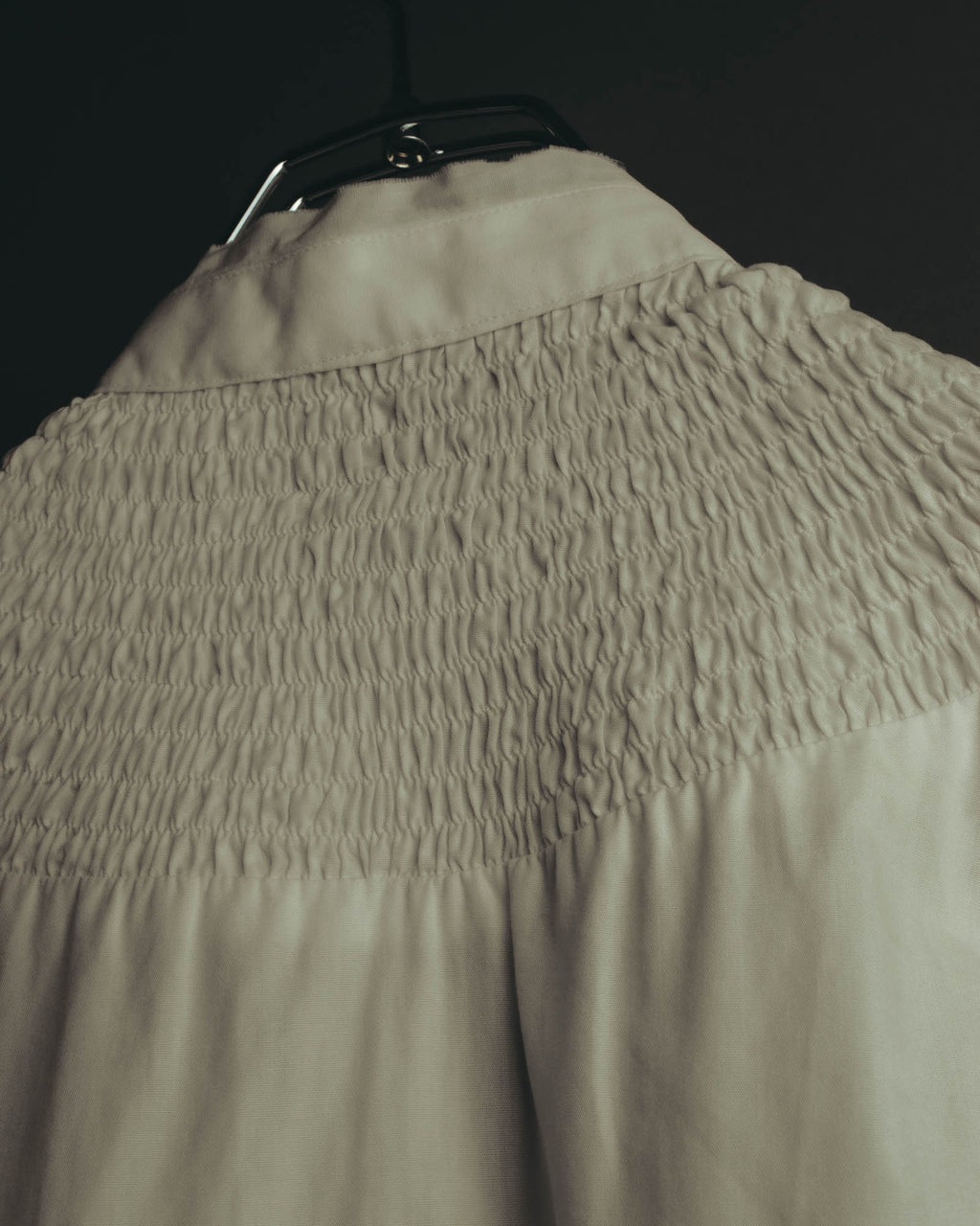 "Véronique Branquinho" 90's-00's Delicately smocked cotton blouse