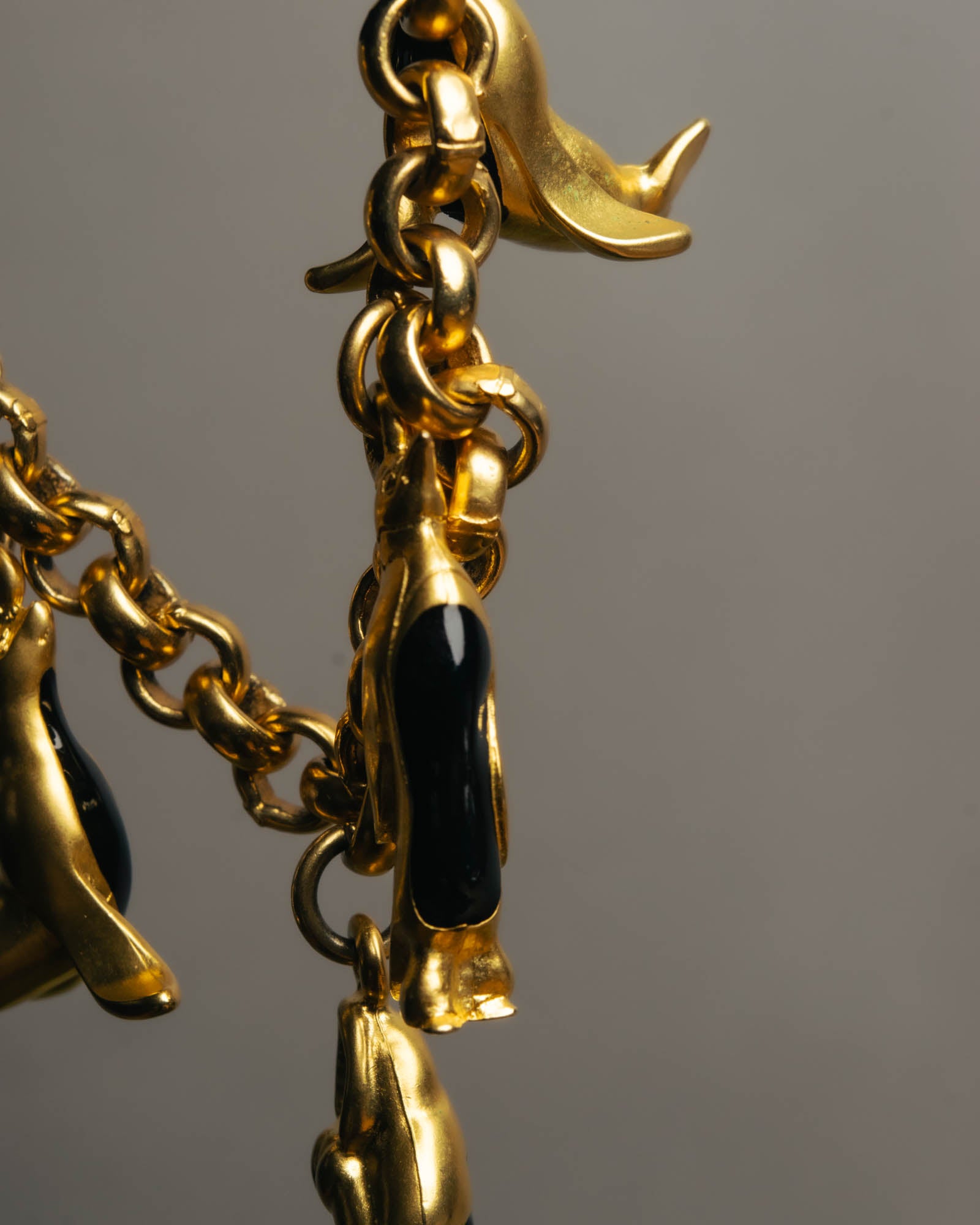 "Salvatore Ferragamo" 80's-90's Playful winter charm bracelet