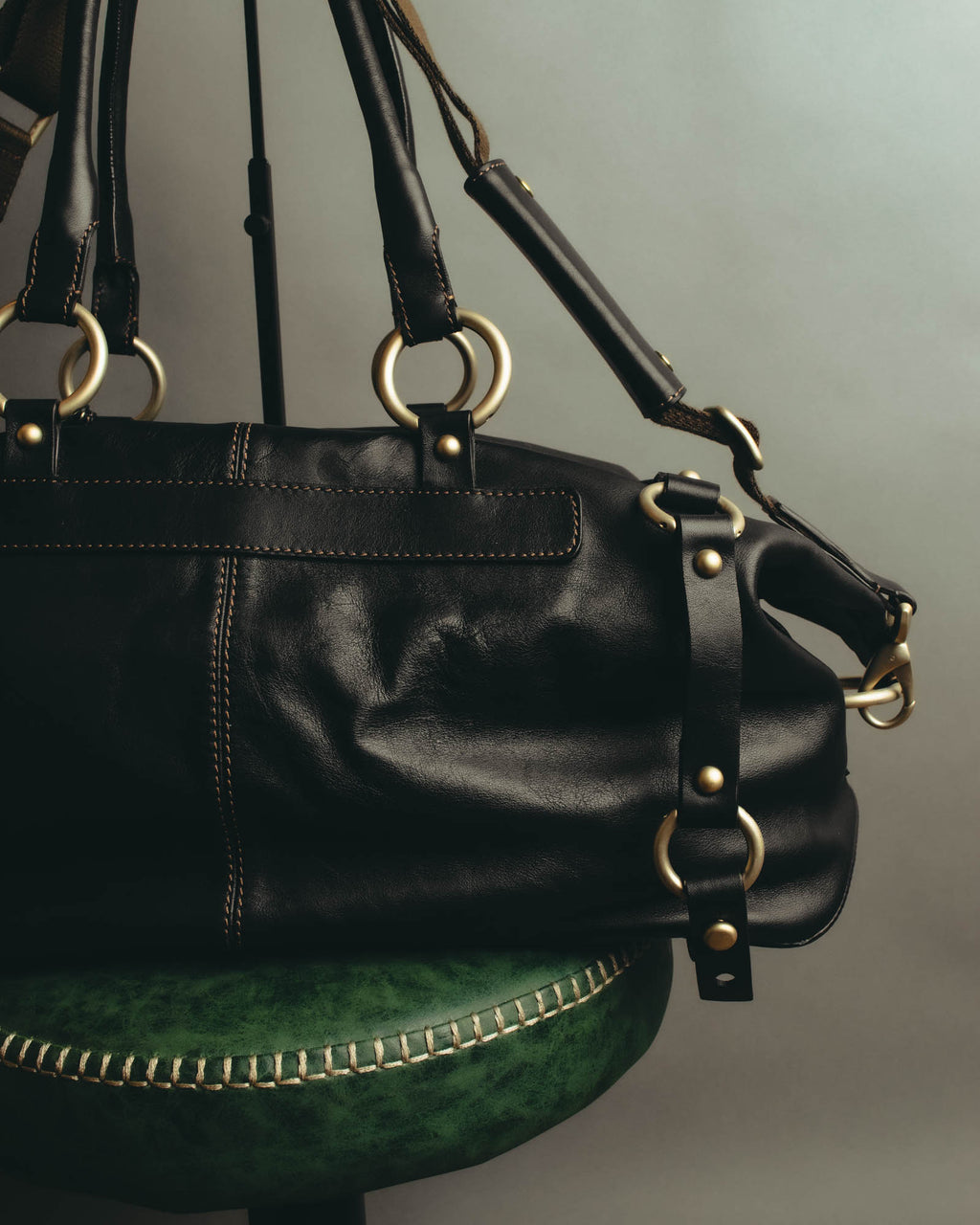 "Valerio Valeriani" 00's-10's Convertible leather Boston bag