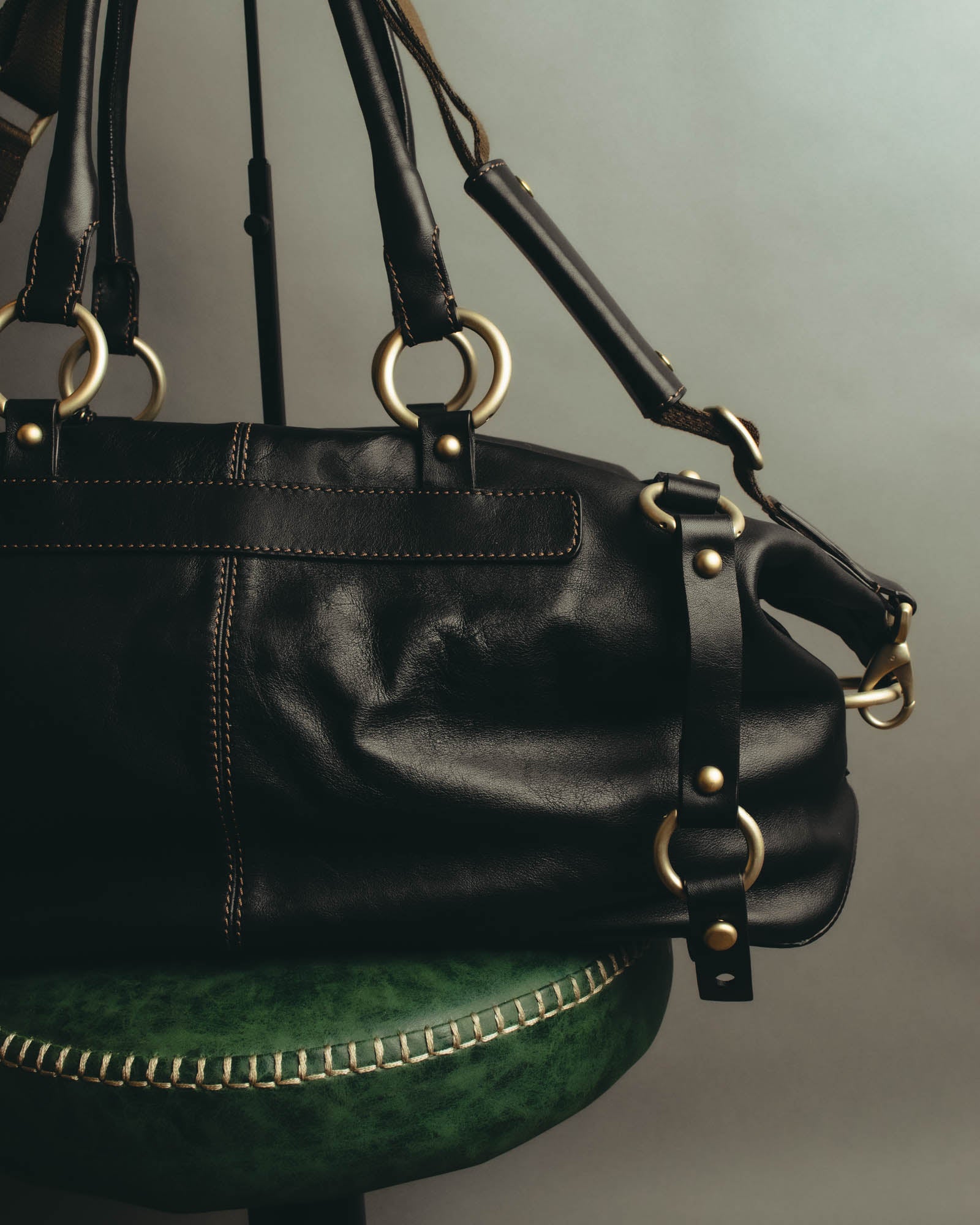"Valerio Valeriani" 00's-10's Convertible leather Boston bag