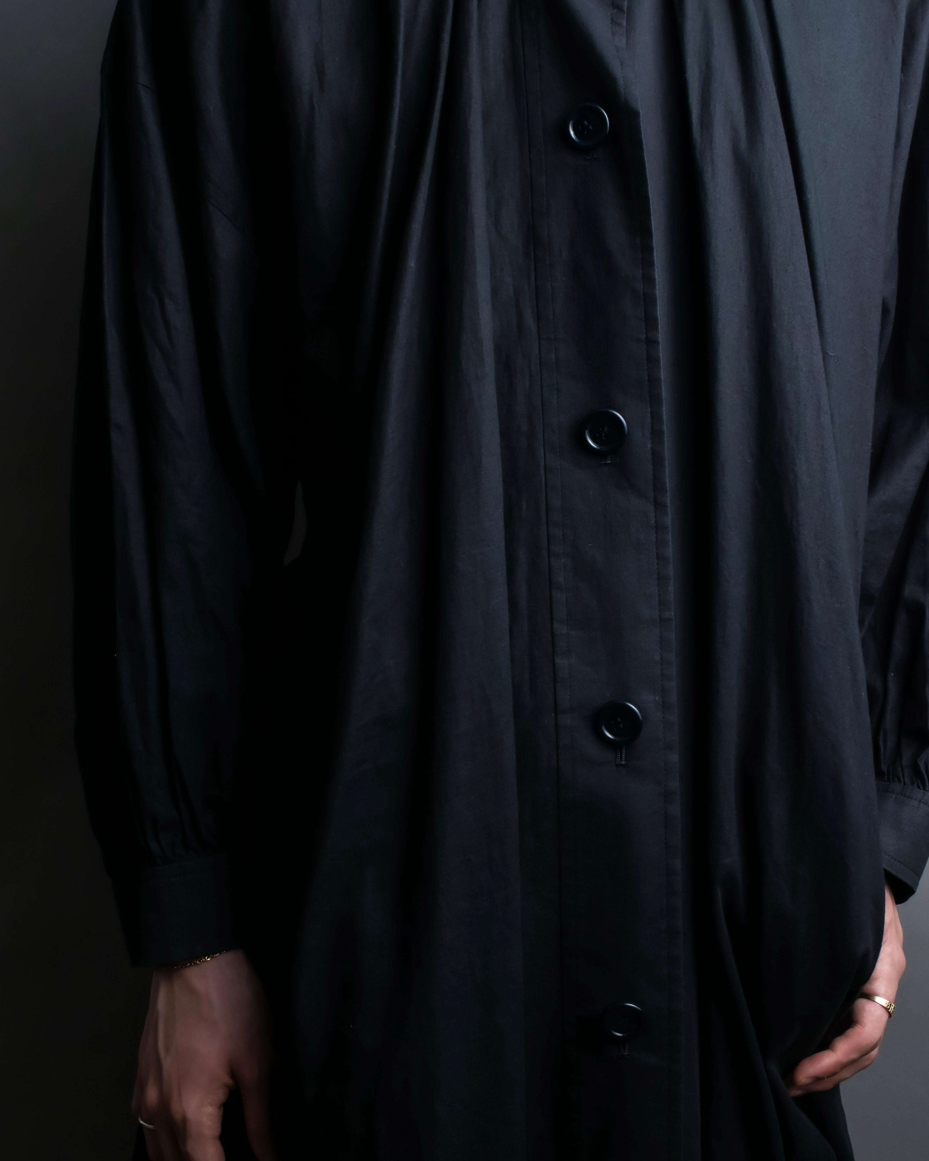 "YVES SAINT LAURENT" Black mode style shirt coat