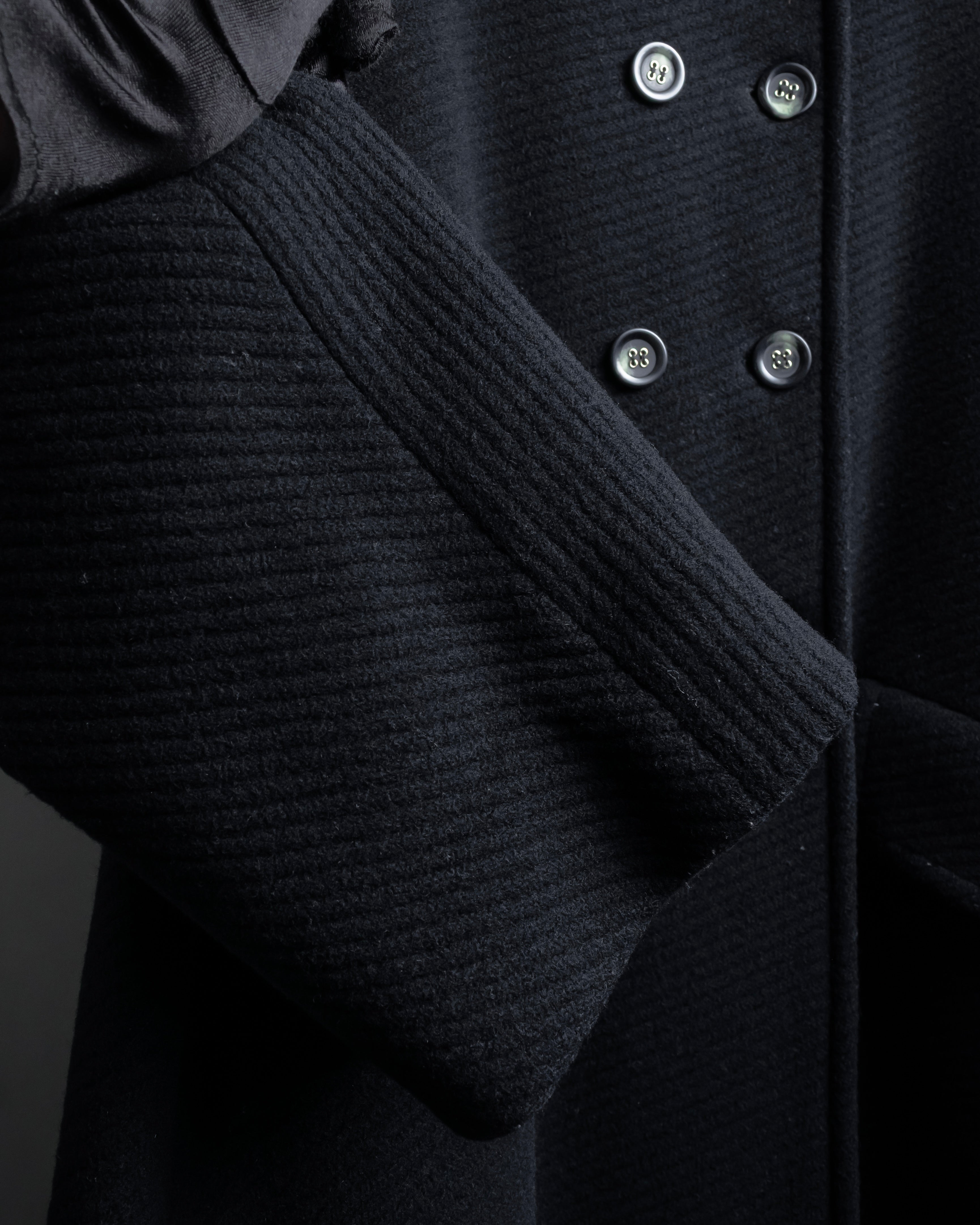 "Valentino Garavani"Shawl collar A-line silhouette long coat