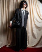 "HERMES" Chain motif silk necktie