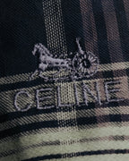 “CELINE” 90’s-00’s Plaid logo scarf