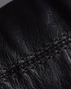 "GUCCI" Horse bit motif fitted leather gloves