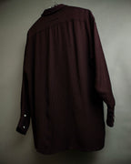 "JEAN PAUL GAULTIER" Draping form burgundy shirt