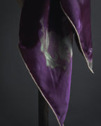 "Christian Dior" Abstract floral marbled print scarf