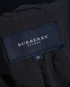 BURBERRY/ Slim Fit Single Breasted Corduroy Set Up Black