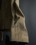 "GUCCI" Sand beige suede set up