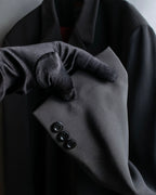 "TOSSARI" Shiny hidden zipper design tailored jacket