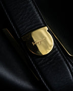 "Salvatore Ferragamo" Vertical gancini drawstring hobo bag