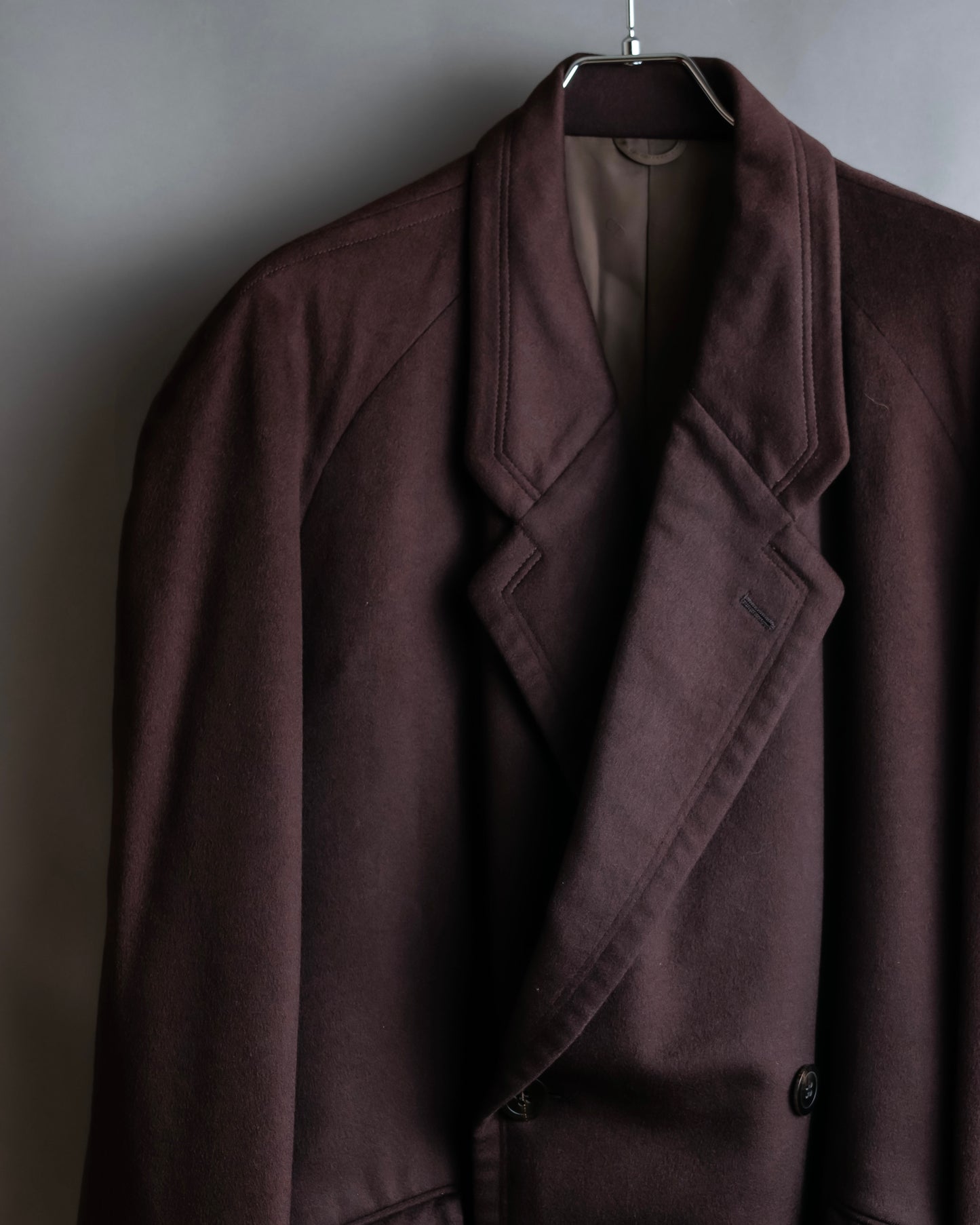 "CHRISTIAN DIOR MONSIEUR" 100% cashmere oversized chesterfield coat