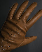 –SPECIAL– "HERMES"
Star perforated leather dress gloves