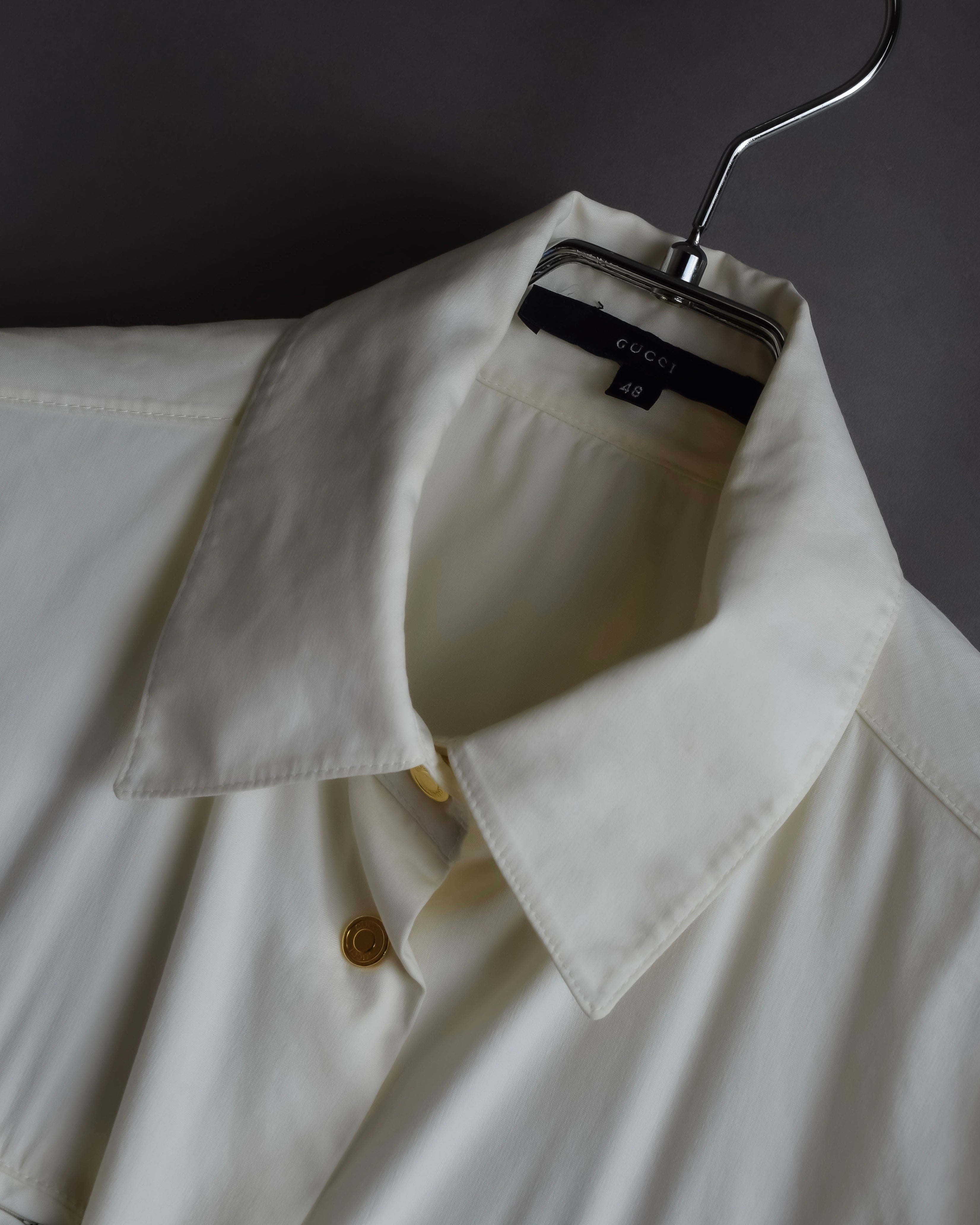 "GUCCI" Double zip pocket design box cut shirt