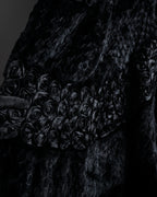 -SPECIAL- "FENDI" 90s Karl Lagerfeld-era lattice fur cape