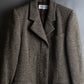 "Yves Saint Laurent Rive Gauche"
Fly front tweed chester coat