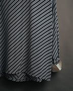 "Christian Dior" 80's-90's Striped silk blouse