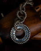 "CELINE" Rope twist design silver bracelet