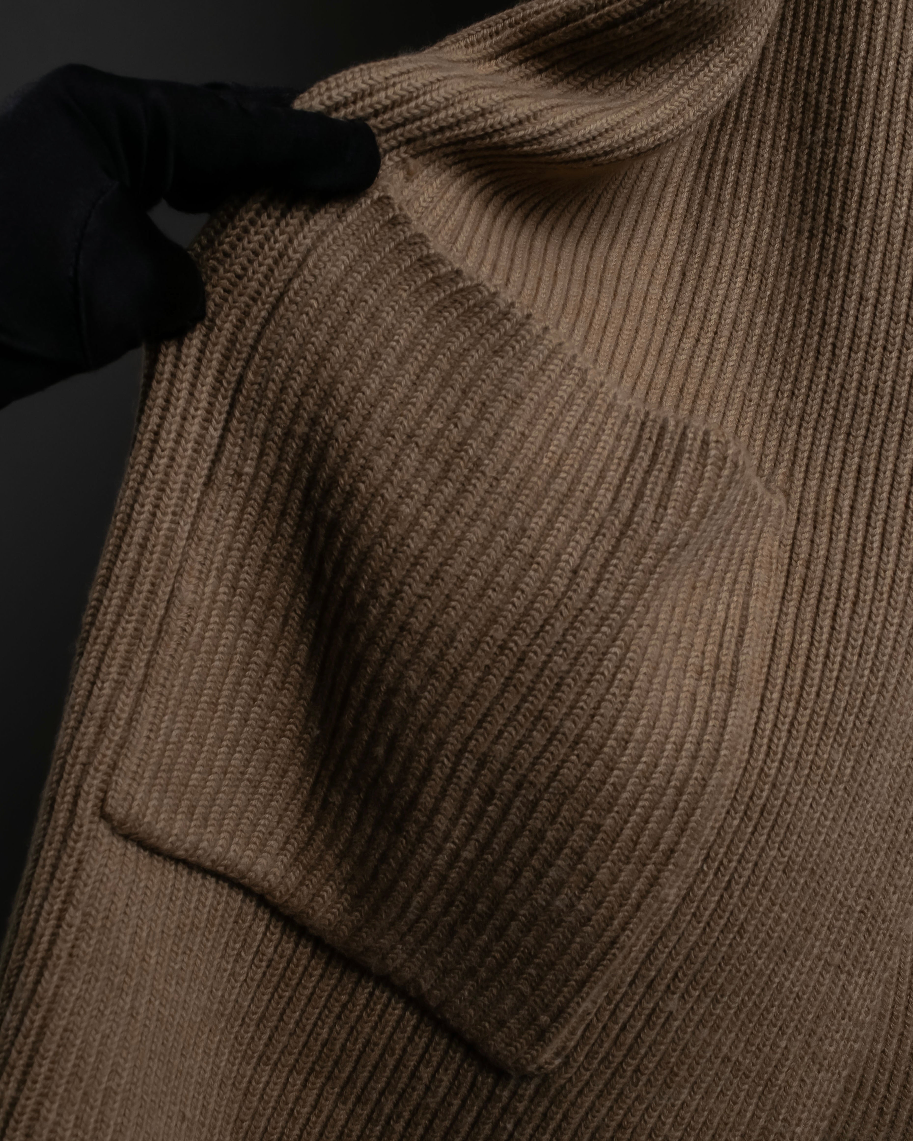 "POLO Ralph Lauren" Buckle closure design ribbed cardigan