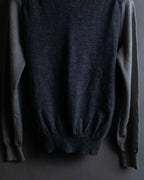 "Maison Martin Margiela" 2008SS two-tone V-neck knit