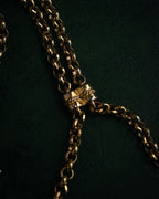 –SPECIAL– “SONIA RYKIEL” 80’s-90’s Tassel lariat chain necklace