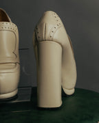 “Bottega Veneta” 2010’s Brogue platform heel loafers