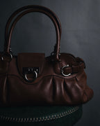 "Salvatore Ferragamo" 00’s Soft gathered gancini top-handle bag