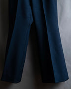 "GUCCI" Deep-tuck wool gently flared slacks