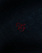 "DOMINIQUE FRANCE" Rose flower pattern silk necktie