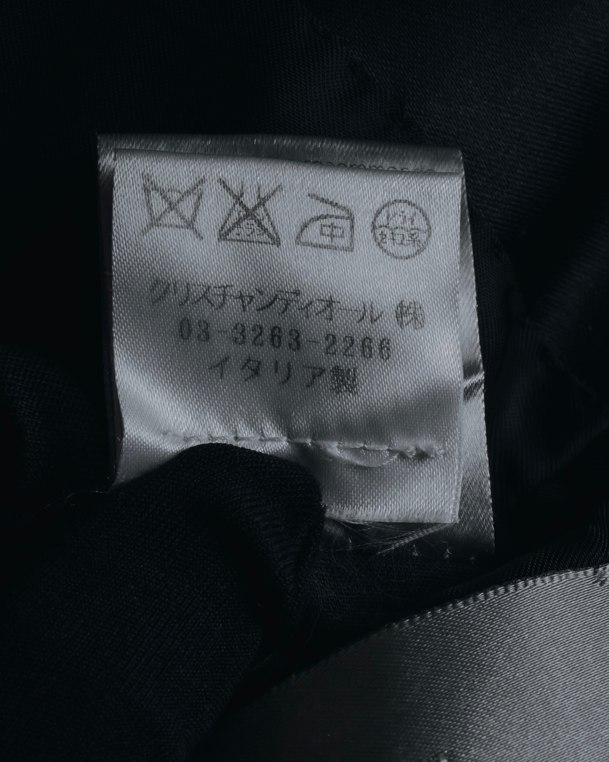 "Dior Homme" Chris Van Assche design satin lapel tuxedo set up