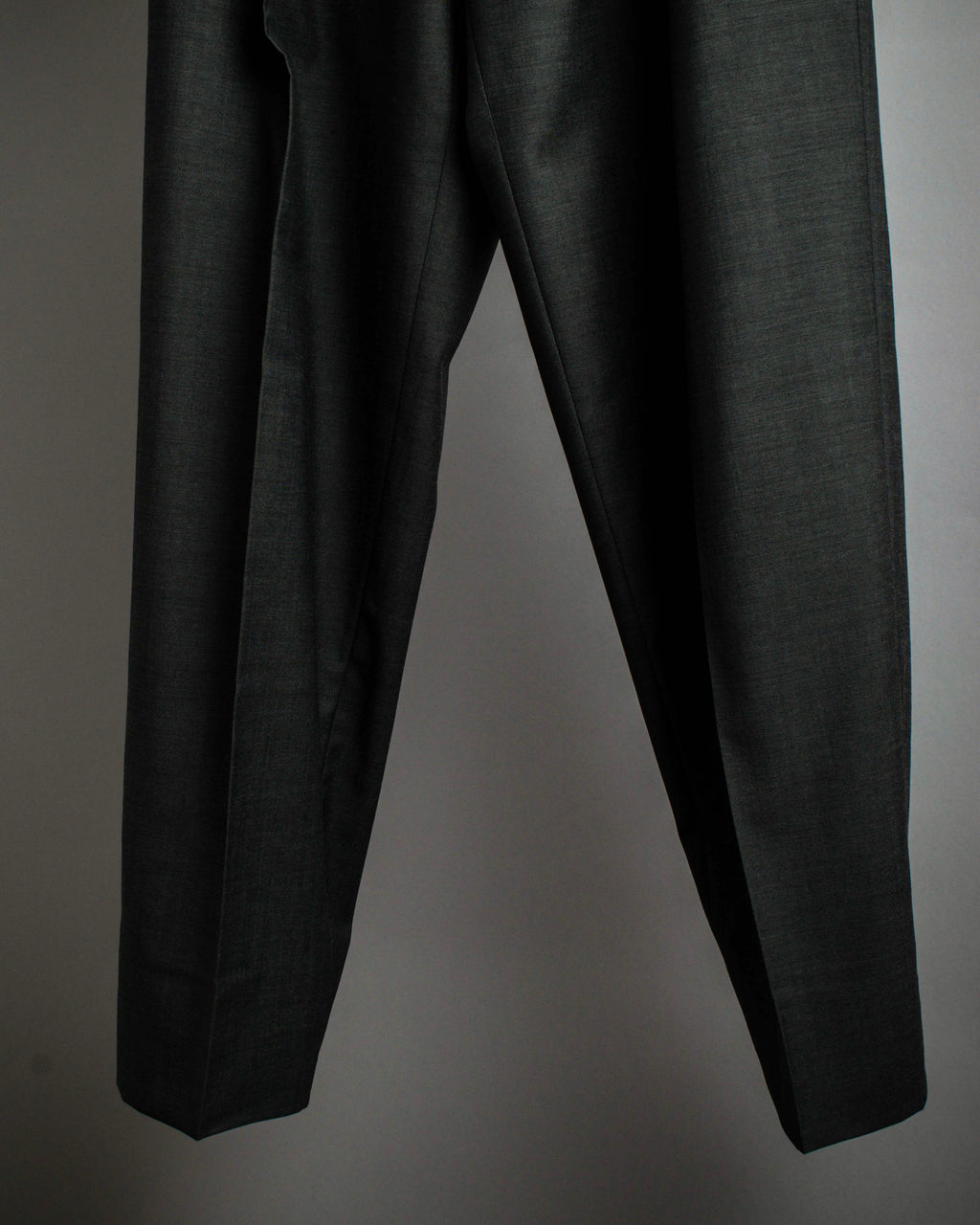 "HUGO BOSS" Fine-gauge wool khaki gray set up