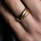 "Cartier" Gold trinity ring