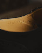"DOLCE & GABBANA" 00's-10's Black suede wingtip oxford shoes