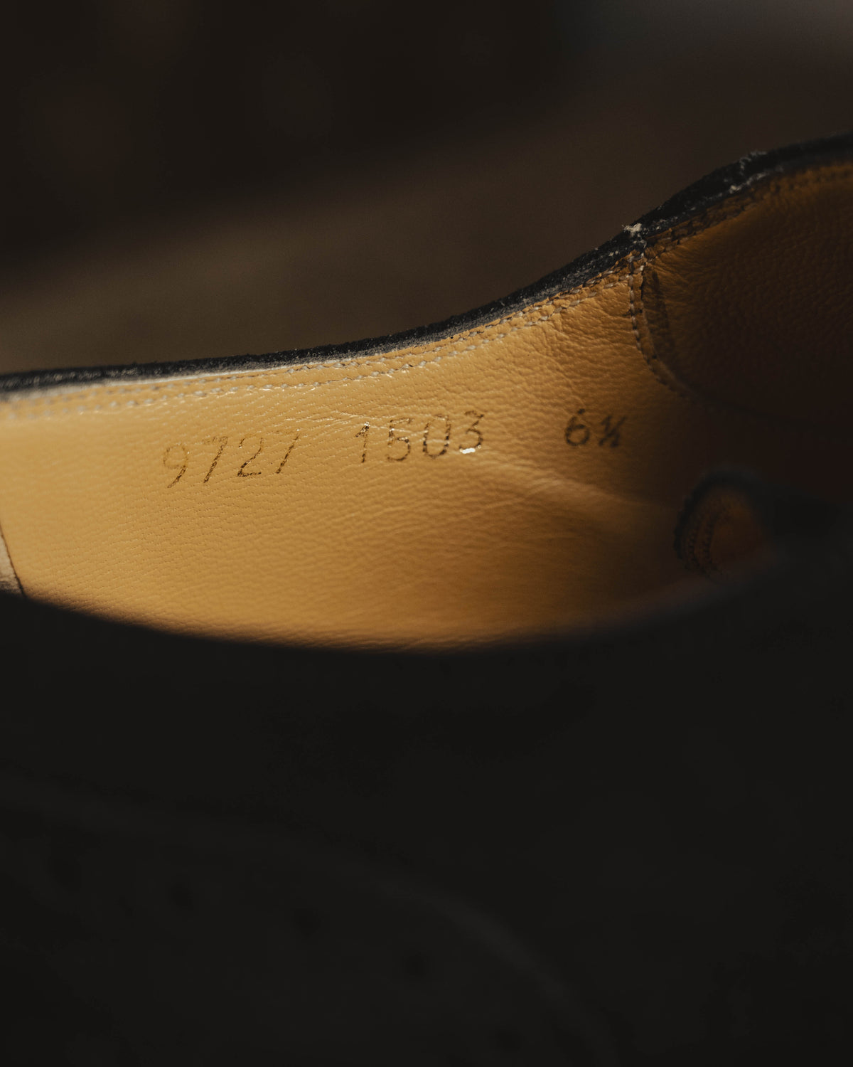 "DOLCE & GABBANA" 00's-10's Black suede wingtip oxford shoes