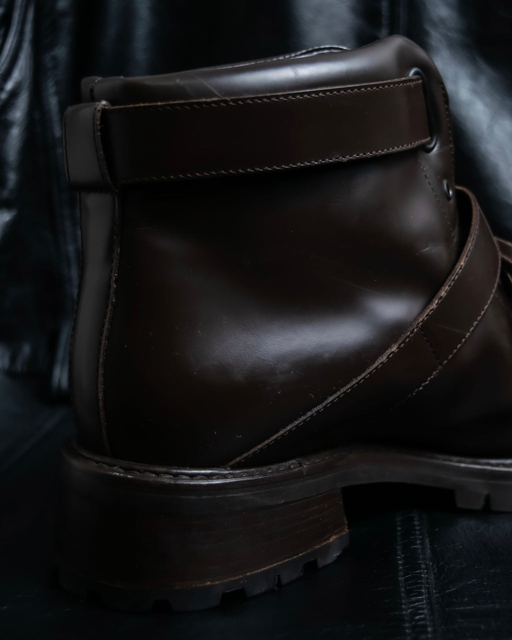 "PRADA" Belt design high cut boots