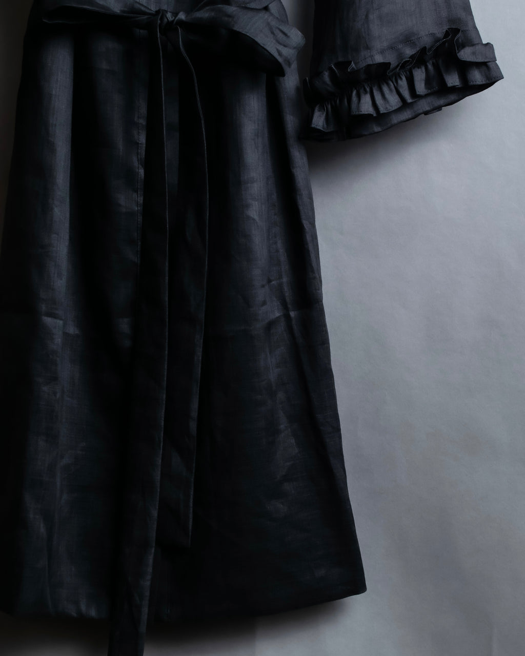 "S Max Mara" Tiered frill design belted dress