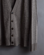 "MAISON MARGIELA" 13AW Patch accented low gauge wool cardigan