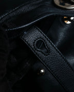 "YVES SAINT LAURENT" Silver parts design Muse toe leather bag